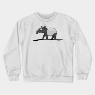 Funny Cute Cartoon Malayan Tapir Drawing Fan-Art Crewneck Sweatshirt